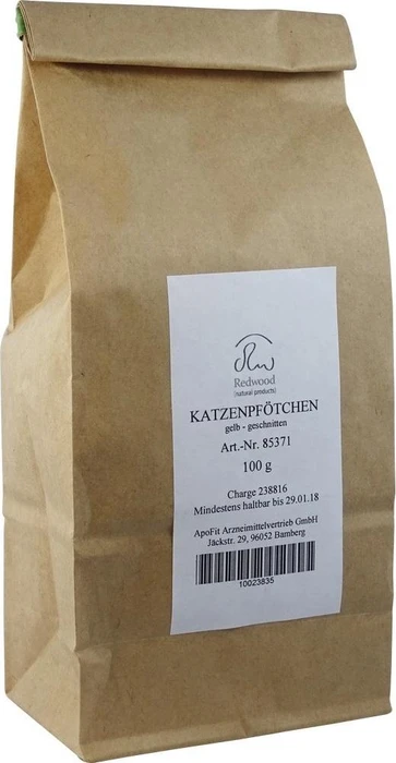 ApoFit Katzenpfötchen gelb geschnitten Tee, 100g