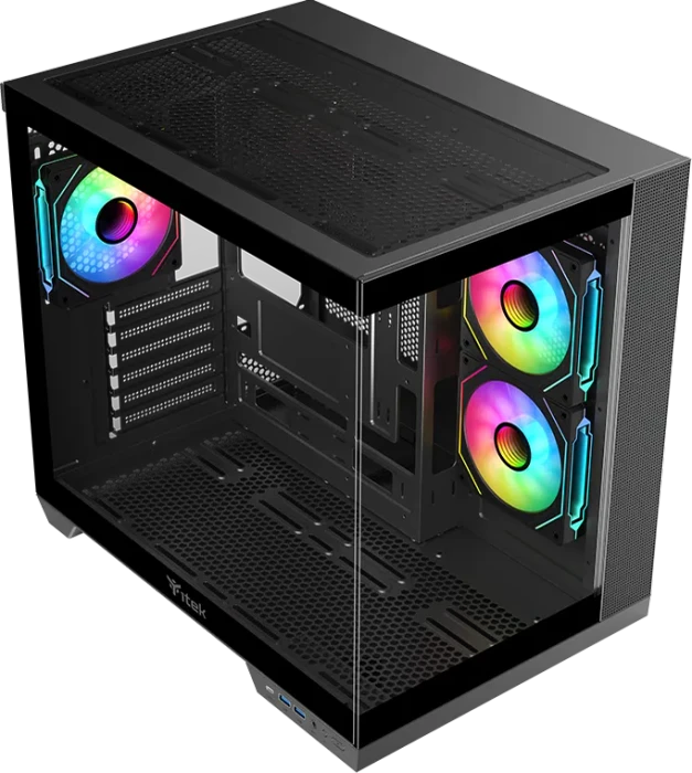iTek Dark Cave DS Black, Glasfenster