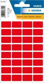 Herma Vielzwecketiketten, 12x18mm, rot, 7 Blatt (224 Etiketten)