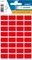 Herma Vielzwecketiketten, 12x18mm, rot, 7 Blatt (224 Etiketten) Vorschaubild