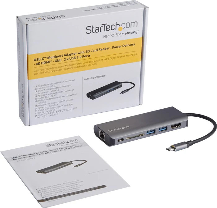 StarTech USB-C 6-in-1 Multiport-Adapter, USB-C 3.0 [Stecker]