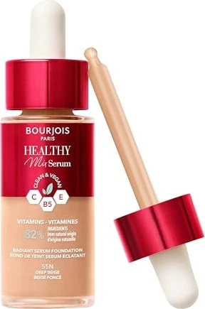 Bourjois Healthy Mix Clean & Vegan Serum Foundation 55N deep beige, 30ml