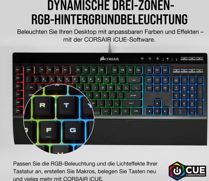 Corsair Gaming K55 RGB, USB, DE
