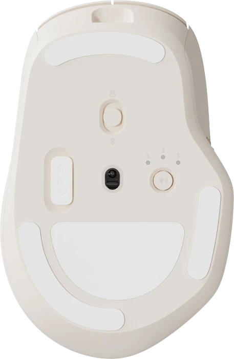 Rapoo MT560 Multi-Mode Wireless Mouse, Creme weiß, USB/Bluetooth