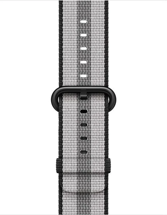 Apple Nylon-Armband gestreift für Apple Watch 38mm schwarz