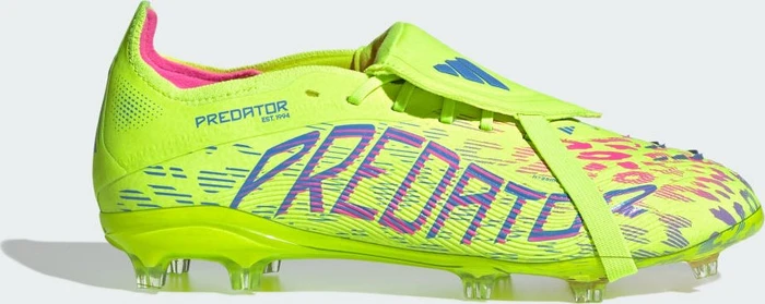 adidas Predator Elite Fold-Over Tongue FG lucid lemon/lucid pink/blue fusion (Junior)