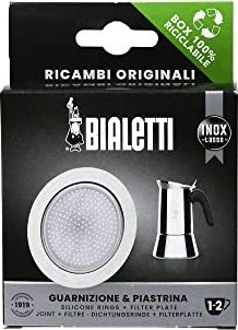 Bialetti Gummidichtung + Filter für 1-2 Tassen Edelstahl