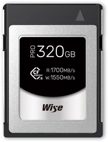 Wise Advanced CFX-B PRO Series R1700/W1550 CFexpress 2.0 Type B 320GB
