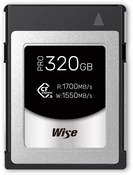 Wise Advanced CFX-B PRO Series R1700/W1550 CFexpress 2.0 Type B 320GB