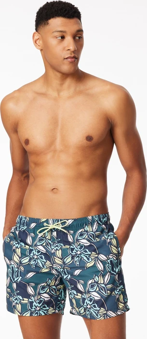 Schiesser Aqua Blumen Badeshorts multicolor 3 (Herren)