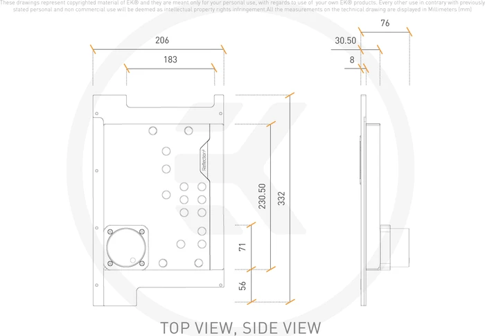 EK Water Blocks Quantum Line EK-Quantum Reflection² PC-O11D Mini D5 PWM D-RGB, Verteilerplatte mit Pumpe, Acryl