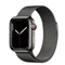 Apple Watch Series 7 (GPS + Cellular) 41mm Edelstahl graphit mit Milanaise-Armband graphit Vorschaubild