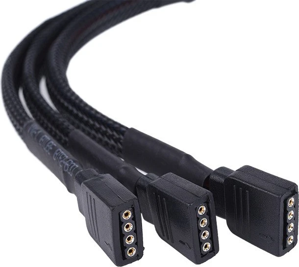 Alphacool 4-Pin RGB Splitter Kabel, schwarz