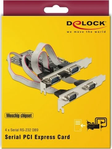 DeLOCK 4x seriell, PCIe x1