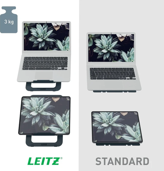 Leitz Ergo, Notebook-Stand, grau, höhenverstellbar