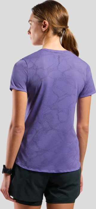 Odlo Zeroweight Engineered Chill-Tec Laufshirt kurzarm afterparty melange (Damen)
