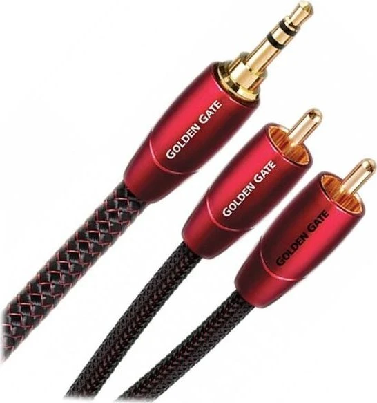 Audioquest Golden Gate 3.5mm Klinke/Composite Audio Kabel 5m rot