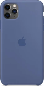 Apple Silikon Case für iPhone 11 Pro Max leinenblau