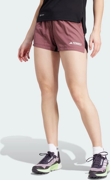 adidas Terrex Multi Trailrunning Laufhose kurz burgundy (Damen)