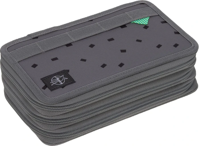 Lässig Federmäppchen Unique speckles anthracite gefüllt