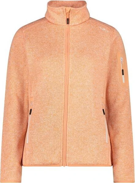 CMP Knit Tech Melange Fleece Jacke salmone/bianco (Damen)