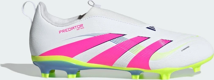 adidas Predator League Laceless FG cloud white/lucid pink/lucid lemon (Junior)