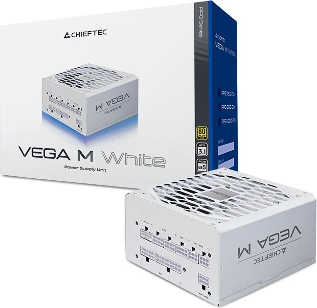 Chieftec VEGA M White Series PPG-1000-CW 1000W, ATX 3.1