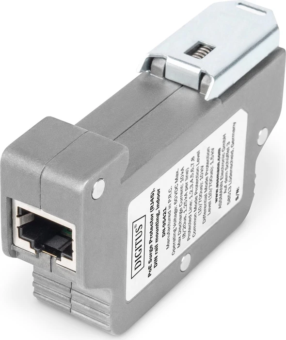 Digitus RJ-45 Überspannungsschutz, PoE Surge Protector, Railmount