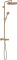 Hansgrohe AXOR One Showerpipe mit Thermostat und Kopfbrause 280 1jet brushed red gold Vorschaubild