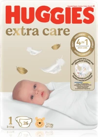 Huggies Extra Care Gr.1 Einwegwindel, 2-5kg, 26 Stück