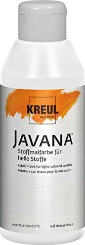 Kreul Javana Stoffmalfarbe für helle Stoffe, weiß, 250ml