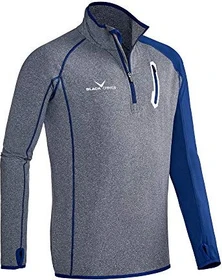 Black Crevice Micro Funktionsshirt langarm grey/steel blue