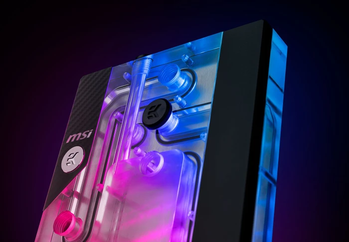 EK Water Blocks Quantum Line EK-Quantum Reflection² MEG Prospect 700R D-RGB, Verteilerplatte mit Pumpe, Acryl