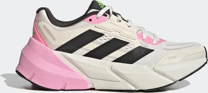 adidas Adistar cloud white/core black/solar green (Damen)