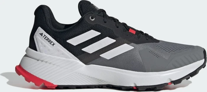 adidas Terrex Soulstride grey four/dash grey/pure ruby (Herren)