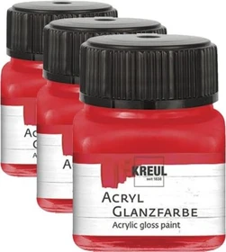 Kreul Acryl Glanzfarbe, rot, 20ml