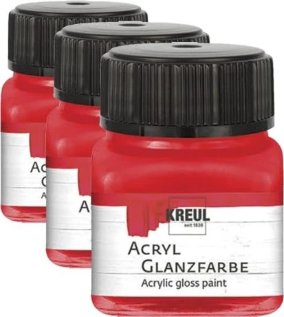 Kreul Acryl Glanzfarbe, rot, 20ml
