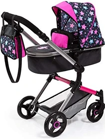 Bayer Design Kombi-Puppenwagen Neo Vario Sterne Fee pink