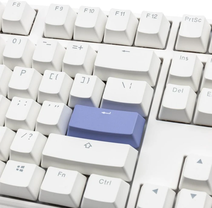 Ducky One 3 TKL PBT, LEDs RGB, Pure White, MX SPEED RGB Silver, USB, US