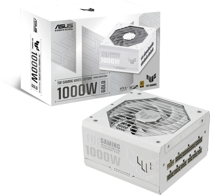 ASUS TUF Gaming Gold, TUF-GAMING-1000G White Edition, 1000W, ATX 3.1