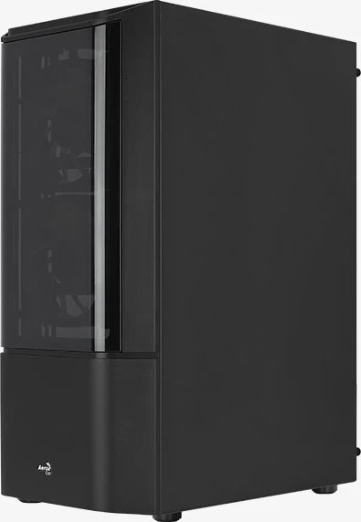AeroCool Quantum [V3], schwarz, Lüfter LED RGB, Glasfenster