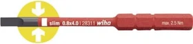 Wiha 283110 slimBit electric VDE Schlitz Wechselklinge 6mm, 2.5x75mm