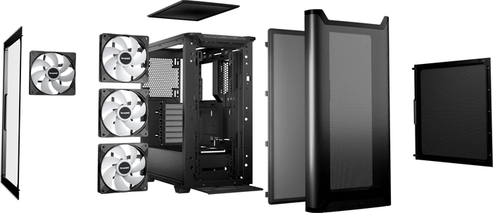 be quiet! Pure Base 501 LX Black, Glasfenster