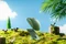 8BitDo Retro R8 Mouse mit Ladestation, Forest Wonder, grün, USB/Bluetooth Vorschaubild