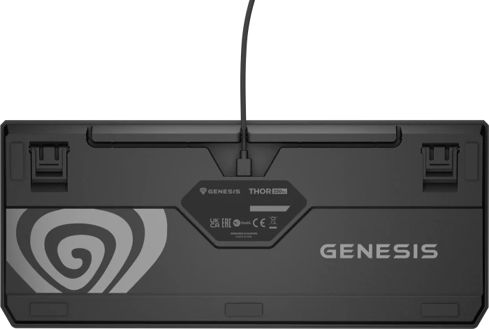 Genesis Thor 230 TKL, Naval Blue Negative, LEDs RGB, hot-swap, Outemu Panda, USB, US