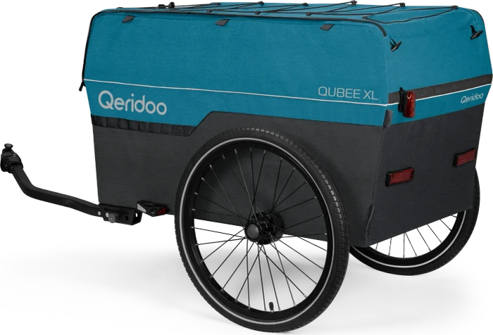 Qeridoo Qubee XL Fahrradanhänger petrol (Modell 2023)