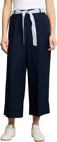 Tom Tailor Culotte mit Leinenanteil Hose sky captain blue (Damen)