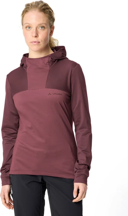Vaude Qimsa Hoody Trikot langarm ruby dusk (Damen)