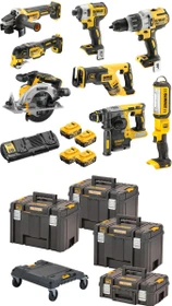 DeWalt DCK853P4T Kombopack Akku-Maschinenset inkl. Koffer + 4 Akkus 5.0Ah + Zubehör