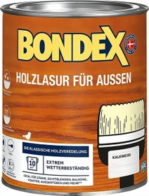Bondex Holzlasur außen kalkweiß, 750ml